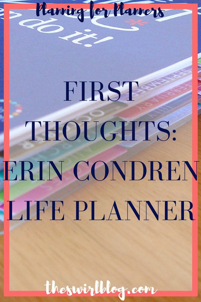 First Thoughts Erin Condren Life Planner