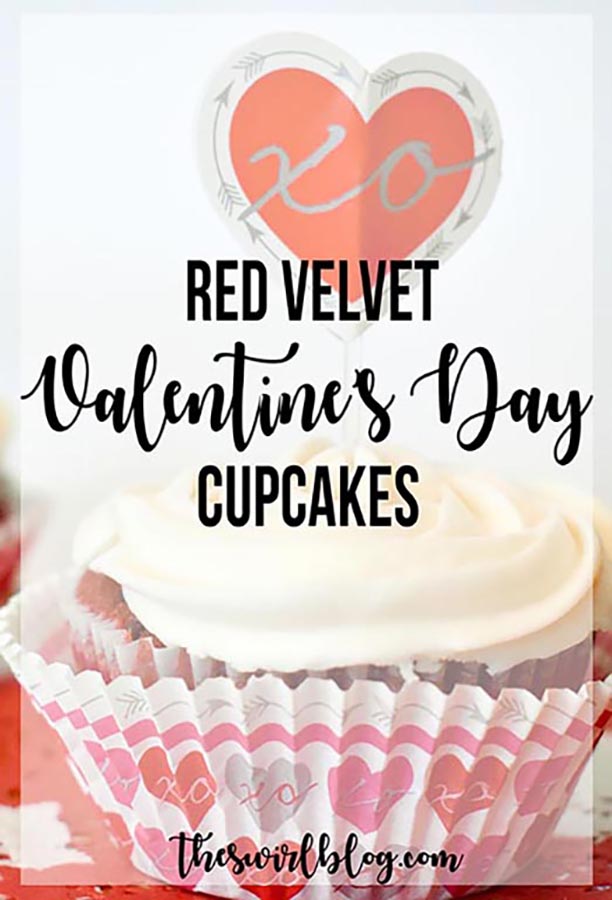 Red Velvet Valentine's Day Cupcakes