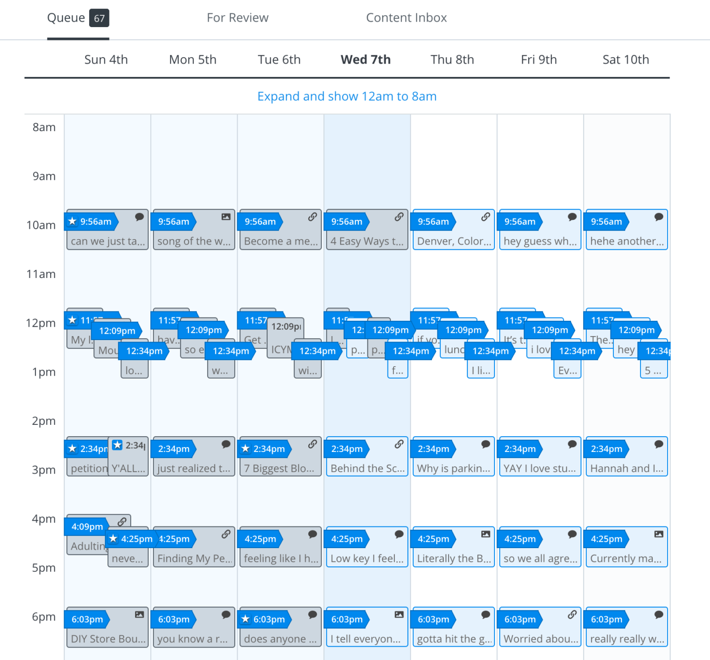 Buffer Schedule - Increase Blog Engagement
