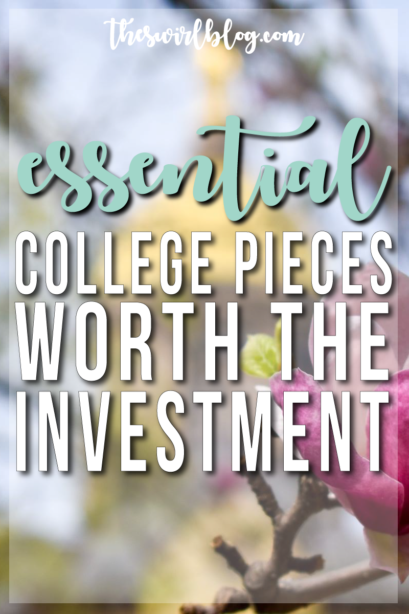 Click through to see some of my essential college pieces - they can be a bit pricey, but they'll last you all through college and beyond!